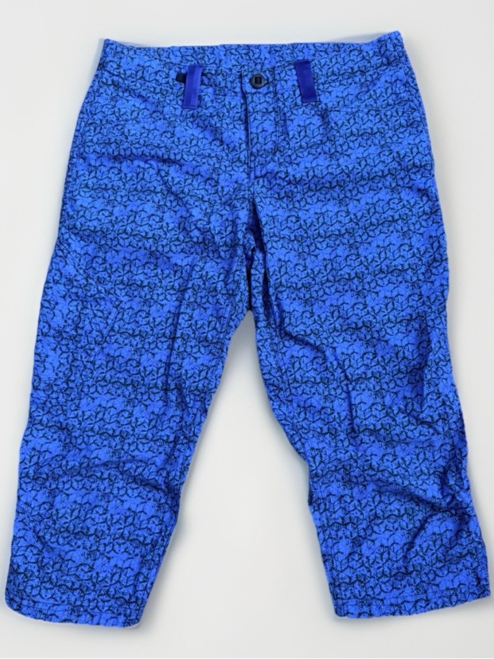 Patagonia Women's 8 Blue Cotton Venga Rock Capri Outdoors Rock Climbing Pants